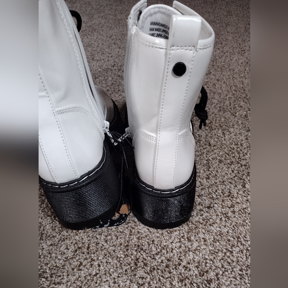 Madden White Combat Boots - Picture 5 of 8